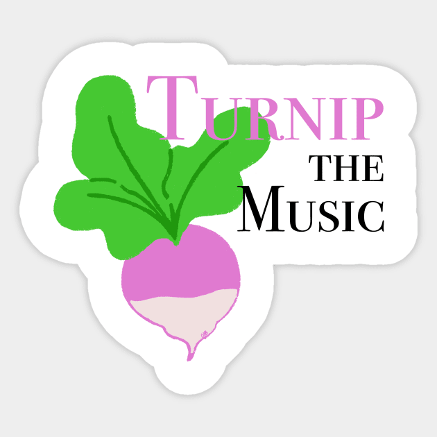 Turnip the jams Sticker by Inktopodes